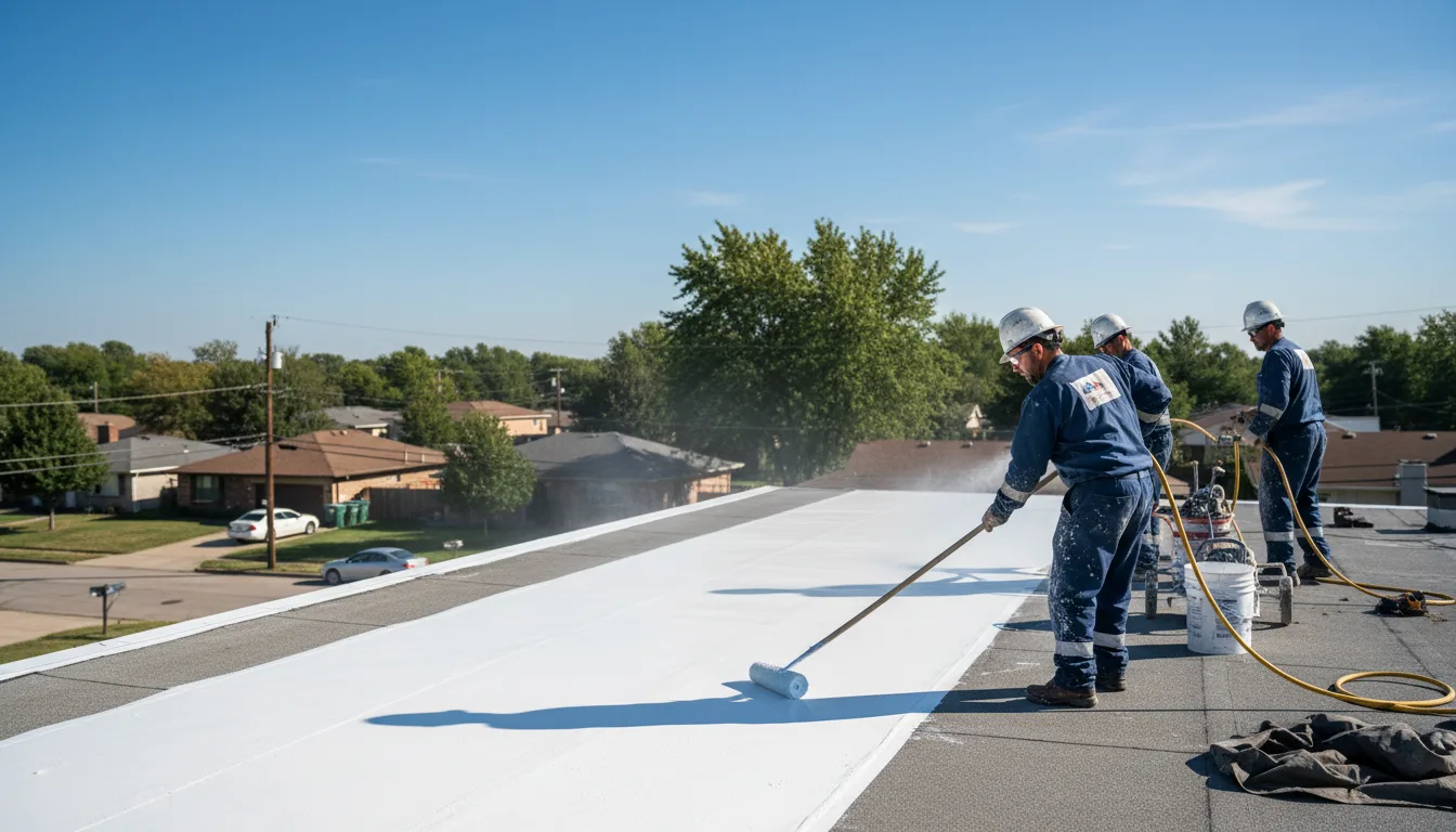 Commercial roof coating in Maple, TX near me